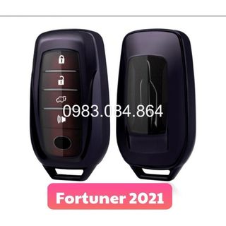 Ốp Chìa Khóa Toyota Fortuner 2021 - HiLux  - Ốp Chìa Khoá Ô Tô TPU Mạ Crom ( Tặng Kèm Móc Khóa ) giá sỉ