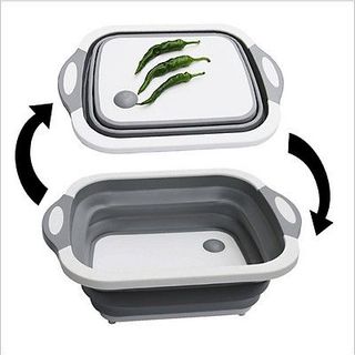 Chậu thớt đa năng gấp gọn tiện dụng 3 trong 1