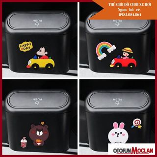 Thùng Rác Mini Để Trên Ô Tô - có nhiều hình icon ngộ nghĩnh