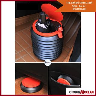 (BẢN CÓ NẮP) Thùng Rác Co Giãn Mini Để Trên Ô Tô – Dung Tích 4L giá sỉ