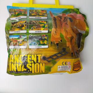 Đồ chơi trẻ em Túi lắp ráp mô hình công viên khủng long Ancient Invasion Mảnh ghép lớn
