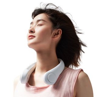 Quạt Đeo Cổ Mini Không Cánh Bản Nâng Cấp 2022 Có Màn Hình LED Hiển Thị Sạc USB Tiện Lợi Thời Trang