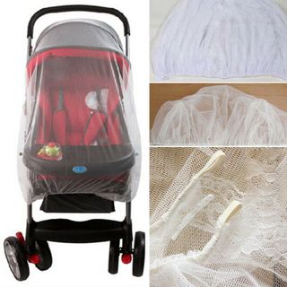 Màn che muỗi trùm xe đẩy, ghế rung loại rộng