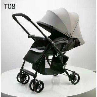 Xe đẩy 2 chiều Seebaby T08 phiên bản mới, có lò xo giảm xóc kèm đệm mềm và màn chống muỗi - Bảo hành 1 năm giá sỉ