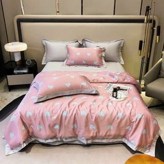 Bộ chăn ga gối lụa Tencel, set ga gối chăn trần 4 món lụa cao cấp mềm mịn mát lạnh