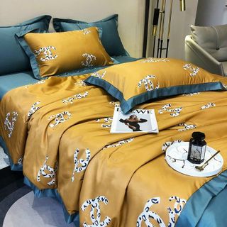 Bộ chăn ga gối lụa Tencel, set ga gối chăn trần 4 món lụa cao cấp mềm mịn mát lạnh