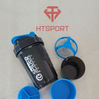 Bình lắc, bình nước tập Gym WheyShaker 3 ngăn tiện lợi, bình nước dành cho dân tập GYM, bình 3 ngăn