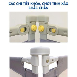 Thanh chắn giường cho bé 085 bản nâng cấp nâng hạ 2 bên