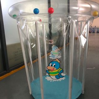Bể Bơi Thành Cao Doctor Dolphin Cho Bé 80cmx80cm tặng kèm phao đỡ cổ