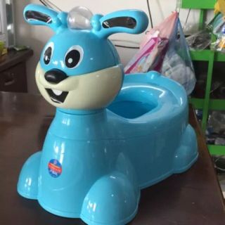 Bô Vệ Sinh Cho Bé Hình Thỏ Có Nhạc Nhựa Việt Nhật Cao Cấp