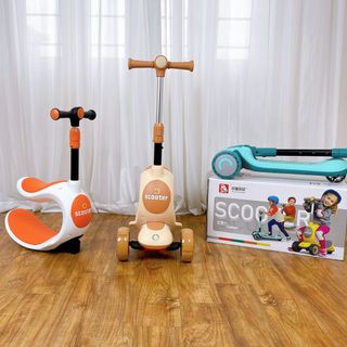 Xe đa năng trượt Scooter - Chòi chân - Bập bênh cho bé Flower Baby 808