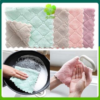 Khăn lau bếp gia dụng mẫu mới 2 mặt siêu thấm hút mềm mịn