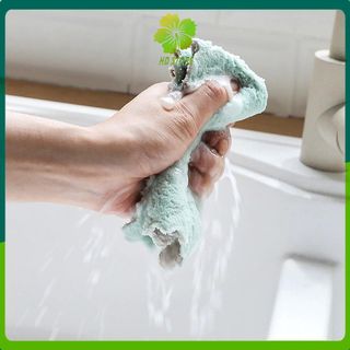 Khăn lau bếp gia dụng mẫu mới 2 mặt siêu thấm hút mềm mịn