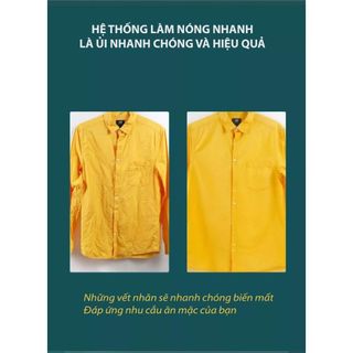 Bàn là xanh Bàn là hơi nước cầm tay mini iron Bàn ủi khô 2in1 công suất 30W mẫu mới 2022