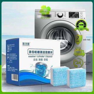 Viên Tẩy Vệ Sinh Lồng Máy Giặt Diệt khuẩn và Tẩy Chất Cặn Lồng Máy Giặt Hiệu Quả [Hộp 12 viên]