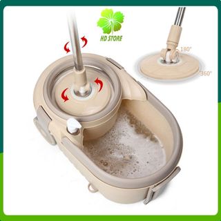 Bộ thùng cây lau nhà 360 độ thông minh tự vắt Sobam - XH039 Cao Cấp