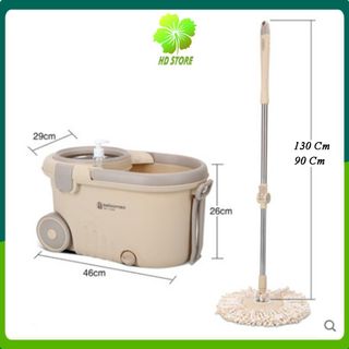 Bộ thùng cây lau nhà 360 độ thông minh tự vắt Sobam - XH039 Cao Cấp