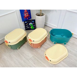 Thùng Đựng Đồ Chơi Bằng Nhựa Hộp Cất Đồ Chơi Có Bánh Xe