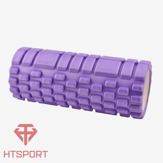 Con lăn Yoga Massage cao cấp, Ống trụ lăn xốp thể thao giãn cơ có gai Foam Roller cao cấp.