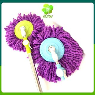 Cây lau nhà rời 360 độ bàn xoay inox và nhựa