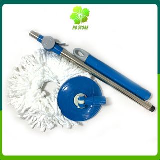 Bộ thùng cây lau nhà thông minh 360 độ tự vắt Easy Mop Model TH33 - cây lau inox bàn xoay nhựa