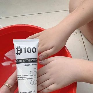 Tắm trắng body, ủ trắng body và face B100 tắm là trắng, giúp nuôi dưỡng làn da trắng hồng mịn màng không bị kích ứng da