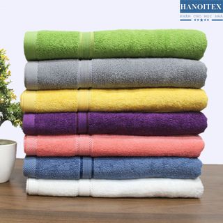 Khăn tắm cao cấp Hanoitex 100% cotton kt 70*140cm giá sỉ