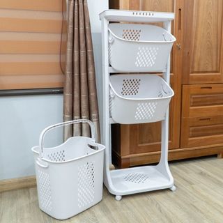 Kệ đựng đồ đa năng 4 tầng có bánh xe Việt Nhật