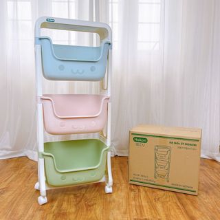 Kệ đựng đồ đa năng 4 tầng có bánh xe Việt Nhật
