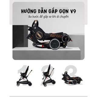 Xe đẩy 2 chiều gấp gọn cao cấp Baobaohao V9