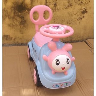 Xe chòi chân có nhạc đầu thỏ cho bé
