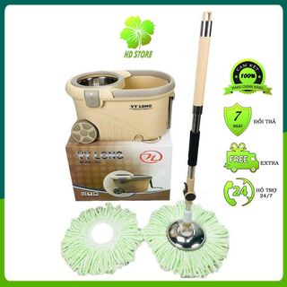 0Bộ thùng cây lau nhà 360 độ thông minh tự vắt Vy Long - VL5
