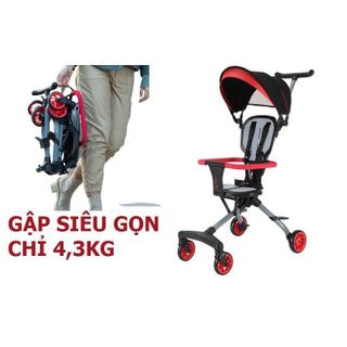 Xe đẩy trẻ em 2 chiều gấp gọn siêu nhẹ