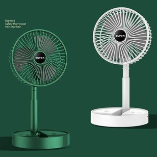 Quạt tích điện Super 3 cấp độ mini để bàn gấp gọn tiện dụng thời gian sử dụng tới 8 tiếng