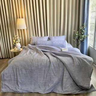 Bộ ga giường và vỏ gối MicroTencel K-Bedding by Everon Màu Xám KMTP115 (4 món) giá sỉ