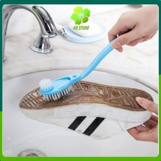 Bàn chải vệ sinh giày - Bàn chải vệ sinh đế giày gồm 3 đầu lớn nhỏ và nhọn để chà các vị trí phù hợp