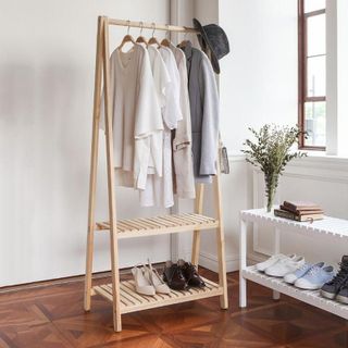 Kệ Treo Quần Áo, Giá Treo Quần Áo Chữ A 2 Tầng Gỗ MDF