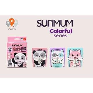 [Hàng ThaiLan] Túi Trữ Sữa/ Nước Ép/ Thực Phẩm - SunMum Colorful Series - 30 pcs giá sỉ