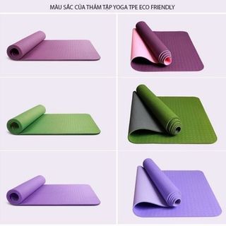Thảm yoga TPE cao cấp - Thảm tập gym đa năng chống trượt