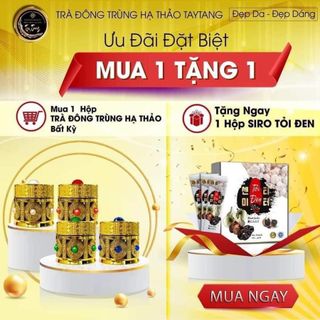 Giảm cân đông trùng hạ thảo tây tạng, Tặng kèm 1 hộp siro tỏi đen giá 190k,Giảm cân giảm mỡ bụng bắp tay bắp chân giá sỉ