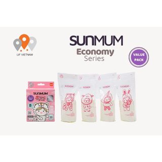 [Hàng ThaiLan] Túi Trữ Sữa - 100% Nhựa Nguyên Sinh - SunMum Economy Series - 210ml giá sỉ