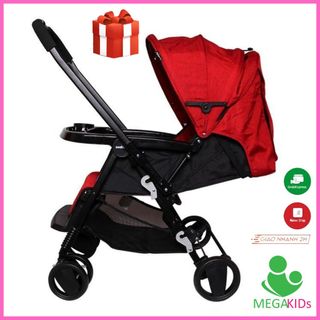 Xe đẩy trẻ em cao cấp 2 chiều Seebaby T11 có lò xo giảm xóc kèm đệm lót mềm và màn chống muỗi - Bảo hành 1 năm giá sỉ