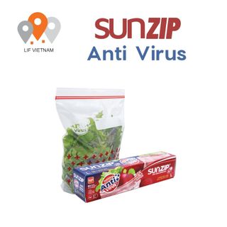 [Hàng ThaiLan] Túi Zip Kháng Khuẩn Đựng Thực Phẩm - Sunzip Anti Virus - Size L giá sỉ