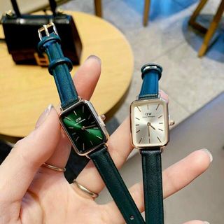 ĐỒNG HỒ D W DÂY DA VUÔNG NỮ XINH