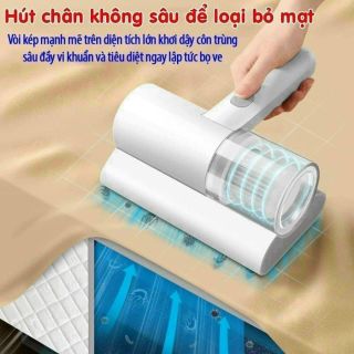 Máy hút bụi giường nệm, máy hút bụi mini không dây sạc pin có tia UV khử khuẩn, hút ẩm không khí, chăn ga, ghế sofa giá sỉ