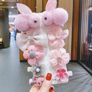 Set 9 Kẹp Tóc 2 Con Thỏ