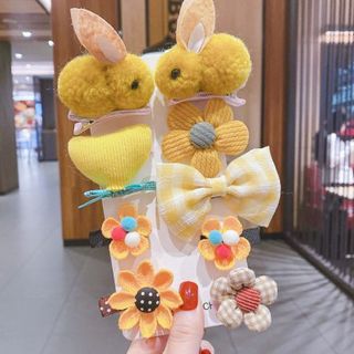 Set 9 Kẹp Tóc 2 Con Thỏ