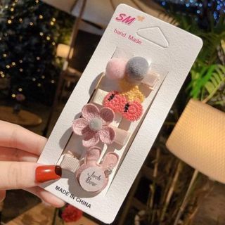 Set 3, set 4 Kẹp Tóc Cho Bé Gái Phong Cách Hàn Quốc Xinh Xắn, Đáng Yêu