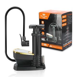 Bơm Xe Đạp Xe Máy... WEST BIKING Để Sàn Di Động 140PSI giá sỉ