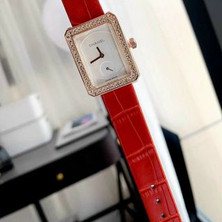 ĐỒNG HỒ CHANE NỮ 2K5 DÂY DA ĐỎ